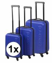 Blauwe dunlop grote reiskoffer 65 cm